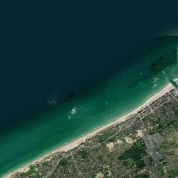 Vue aérienne des environs de Dunepark