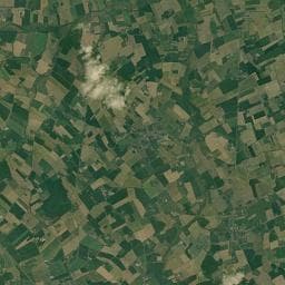 Vue aérienne des environs de La Houblonnière
