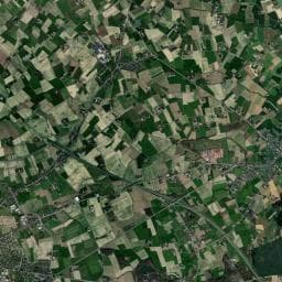 Vue aérienne des environs de 't hof Bellewaerde