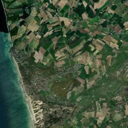 Vue aérienne des environs de Camping L'Églantier Ambleteuse