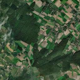 Vue aérienne des environs de Camping Le Courtil