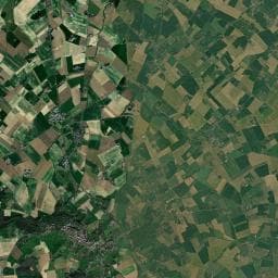 Vue aérienne des environs de Camping Le Romantic
