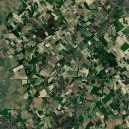 Vue aérienne des environs de Camping des Cinq Chemins Verts