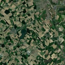 Vue aérienne des environs de Camping Urban Gardens