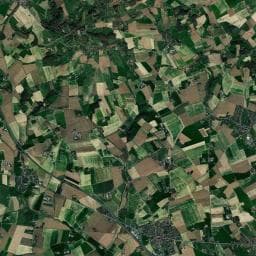 Vue aérienne des environs de Camping Les Houblonnières