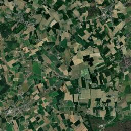 Vue aérienne des environs de Camping Ypra