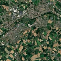 Vue aérienne des environs de Aire de camping-car à Linselles