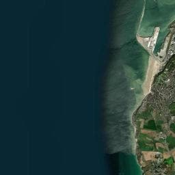 Vue aérienne des environs de Camping Le Phare d'Opale