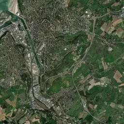 Vue aérienne des environs de Aire de Stationnement pour Camping-Car