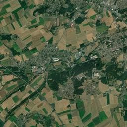 Vue aérienne des environs de Camping des Genêts
