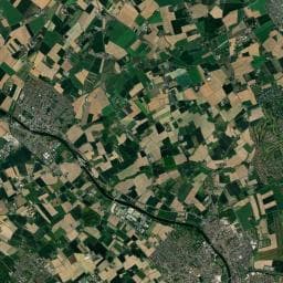 Vue aérienne des environs de Camping des Ramiers