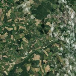 Vue aérienne des environs de La Ferme du Louvet
