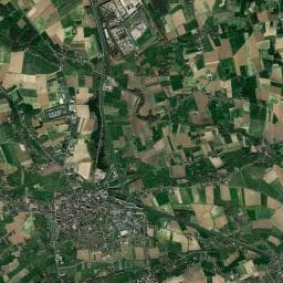 Vue aérienne des environs de Camping Municipal de la Lys