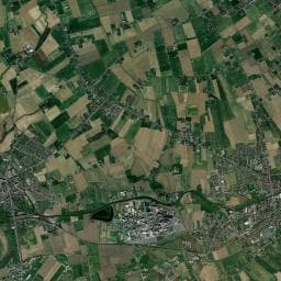 Vue aérienne des environs de Aire de camping-car à Lestrem