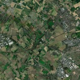 Vue aérienne des environs de Camping du Pont Charlet