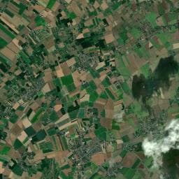 Vue aérienne des environs de Le Camp des Roses