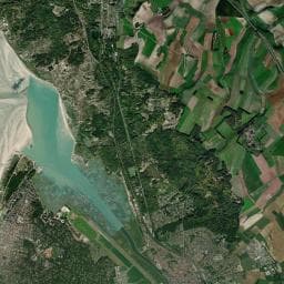 Vue aérienne des environs de Aire de camping-car à Le Touquet-Paris-Plage