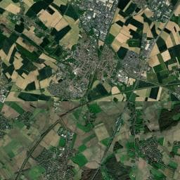 Vue aérienne des environs de Lestringuez