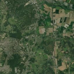 Vue aérienne des environs de Camping La Forêt
