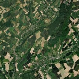 Vue aérienne des environs de La Halte d'Autrefois