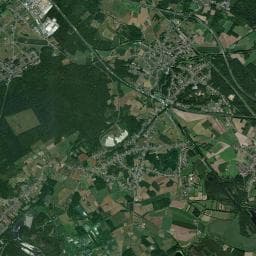 Vue aérienne des environs de Le Préau