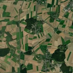 Vue aérienne des environs de Camping du Verger