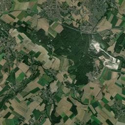 Vue aérienne des environs de Camping du parc d'Olhain