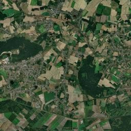 Vue aérienne des environs de Les Evoïches