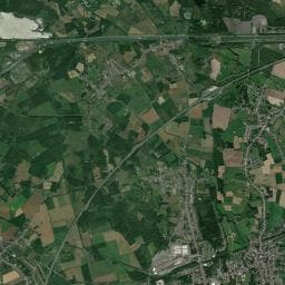 Vue aérienne des environs de Aire de camping-car de Crespin