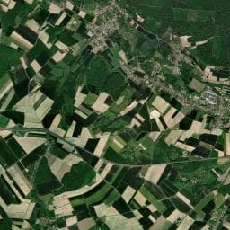 Vue aérienne des environs de Camping municipal - Les peupliers