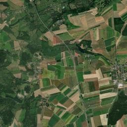Vue aérienne des environs de La Ferme des Aulnes