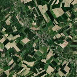 Vue aérienne des environs de Camping des Trois Tilleuls