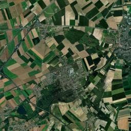 Vue aérienne des environs de Base de loisirs "Les Étangs"