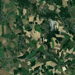 Vue aérienne des environs de Camping les Charmes