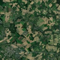Vue aérienne des environs de Camping Les Nénuphars