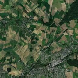 Vue aérienne des environs de Aire de Camping Car et bivouac