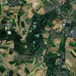 Vue aérienne des environs de La Blique