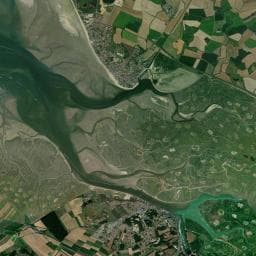 Vue aérienne des environs de Camping de la Prairie