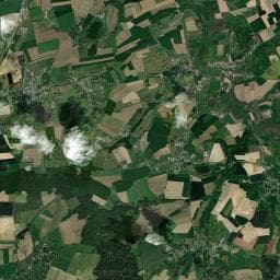 Vue aérienne des environs de La petite ferme de Ropsies