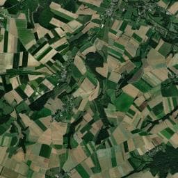 Vue aérienne des environs de Camping les Prés Marcotte
