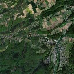 Vue aérienne des environs de Aire de camping-car – Vireux-Molhain
