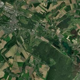Vue aérienne des environs de Les Grands Près