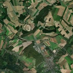 Vue aérienne des environs de Aire de camping-car de Bettencourt-Saint-Ouen