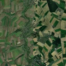 Vue aérienne des environs de Aire de services pour camping cars de Banteux