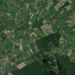 Vue aérienne des environs de Camping du Bel Étang
