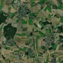 Vue aérienne des environs de Camping du château