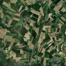 Vue aérienne des environs de Camping des Rosiers