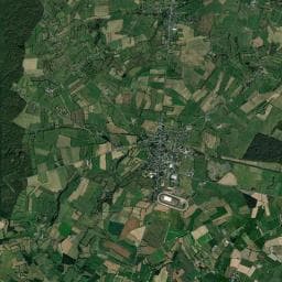 Vue aérienne des environs de Aire Camping-car Alpagas