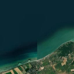 Vue aérienne des environs de Aire de stationnement et de service du camping Domaine Saâne et Mer