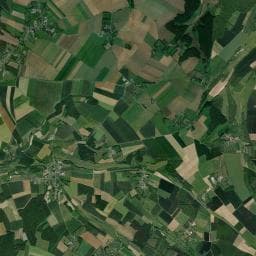 Vue aérienne des environs de Les cabanes d'Eddie "Trappeur" - Domaine Le Soleil Couchant